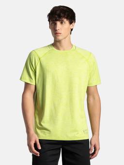Jockey - MV53 Men Microfiber Fabric Round Neck Active Wear T-Shirt - Green Glow Zebra