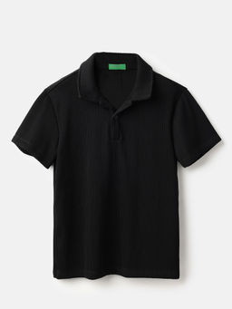 United Colors of Benetton - Regular Fit Collar Neck Textured Polo T-Shirt
