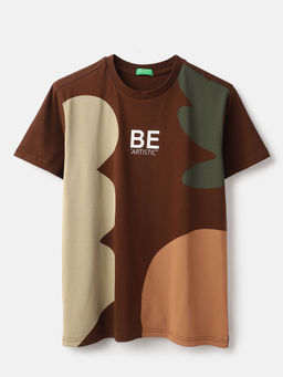 United Colors of Benetton - Regular Fit Round Neck Printed T-Shirt