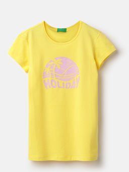 United Colors of Benetton - Regular Fit Round Neck Printed T-Shirt