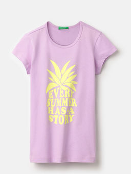 United Colors of Benetton - Regular Fit Round Neck Printed T-Shirt