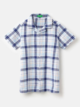 United Colors of Benetton - Regular Fit Collar Neck Checkered Shirt