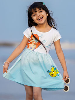 Napchief - Girls Disney Princess Ariel Bubble Dress