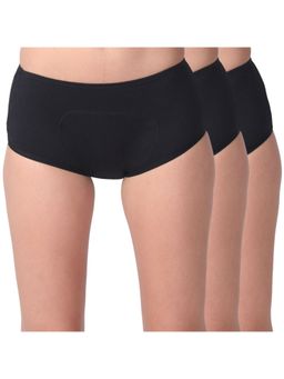 Adira - Pack of 3 Period Boxers - Black