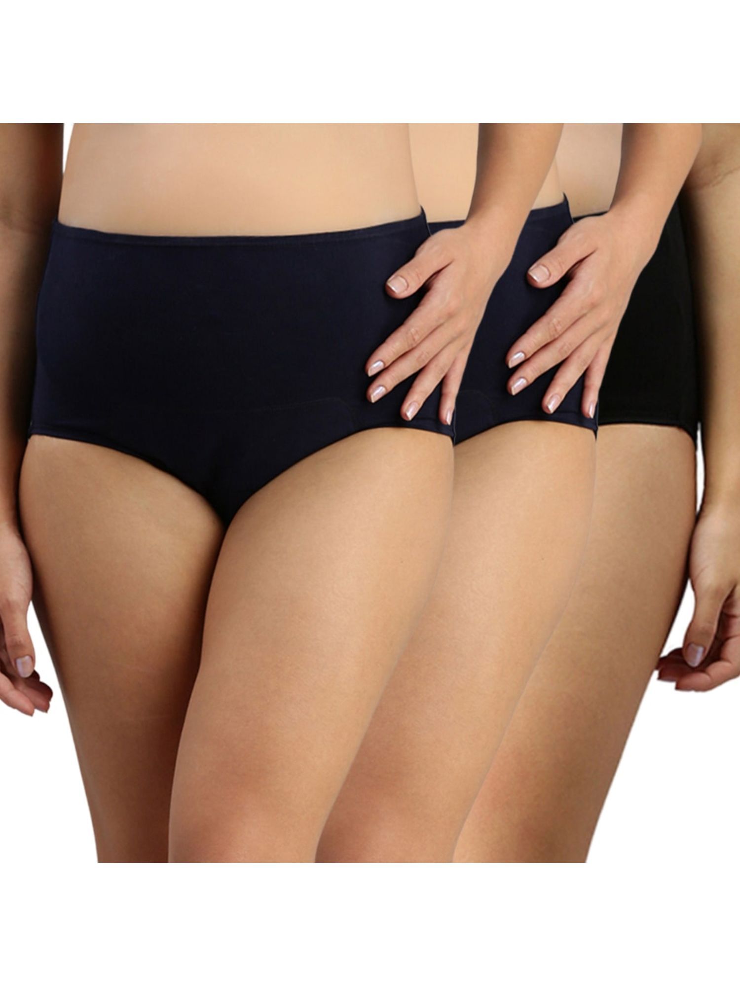 Pack Of 3 Post Delivery Period Panty - Multi-Color-image-9
