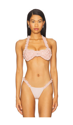 AMOR MIA - Ruffled Heart Bikini Top
