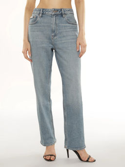 Calvin Klein - Blue Mid-Wash Slim Fit High Rise Jeans