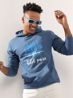 CAHOOT - Men'S Electric Blue All I Need Hoodie With Kangaroo Pocket