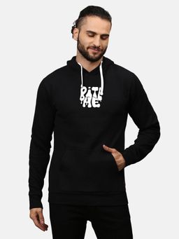 Campus Sutra - Men'S Jet Black Bite Me Hoodie