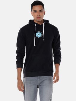 Campus Sutra - Men'S Jet Black Lollipop Hoodie