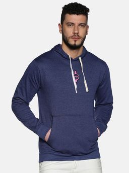 Campus Sutra - Men'S Prussian Blue Braindead Hoodie