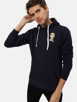 Campus Sutra - Men'S Navy Blue Beret Man Hoodie