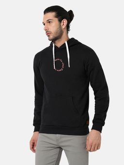 Campus Sutra - Men'S Jet Black Earth Dance Hoodie