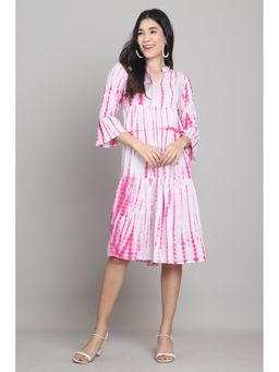 Rajnandini - Women Pink Cotton Knee Length Dress