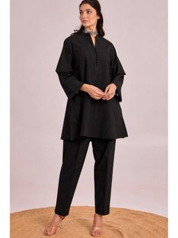 SUTRA CLOTHING - Women Black Solid Co-Ord Set