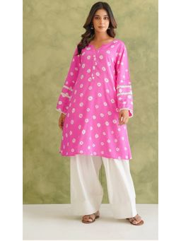 SUTRA CLOTHING - Women Pink Printed Kurta with Pant