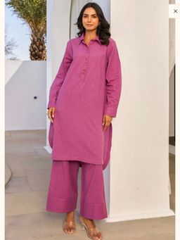 SUTRA CLOTHING - Women Purple Solid Co-Ord Set