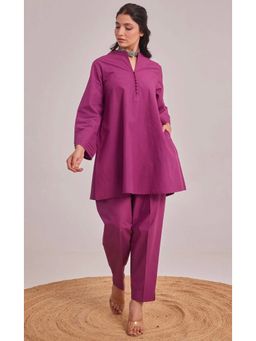 SUTRA CLOTHING - Women Magenta Solid Co-Ord Set