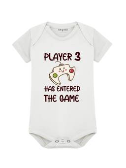 Arvesa - White Player 3 Entered The Game Printed Bodysuit