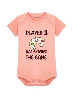 Arvesa - Peach Player 3 Entered The Game Printed Bodysuit