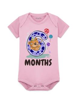 Arvesa - Pink 6 Month Printed Bodysuit