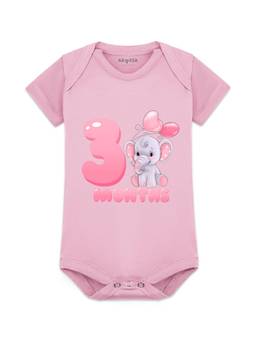 Arvesa - Pink 3 Month Printed Bodysuit