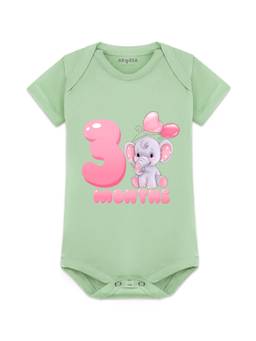 Arvesa - Green 3 Month Printed Bodysuit