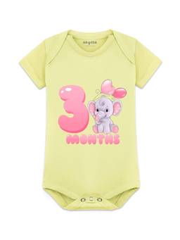 Arvesa - Yellow 3 Month Printed Bodysuit