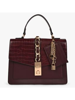 Aldo - Caiillaa Women Burgundy Top Handle Bag
