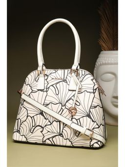 Allen Solly - Women White Casual Handbag with Detachable Strap