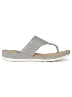 Bata - Women Slip-On Sandals Grey