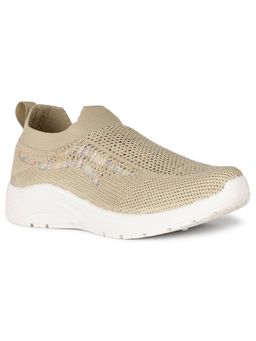 Bata - Women Slip On Walking Shoes Beige
