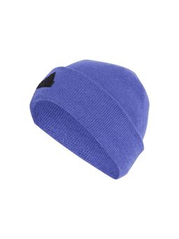 adidas - Unisex Polyester Solid Blue Beanie