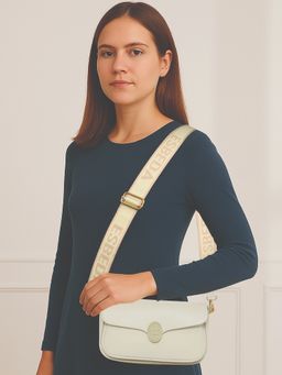 ESBEDA - Beige Colour Stylish Elegance Sling Bag with Detachable Handle For Women