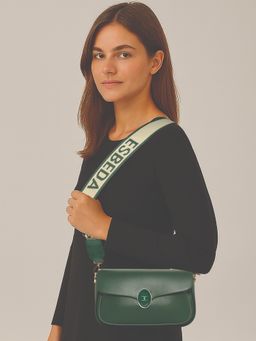 ESBEDA - Green Colour Stylish Elegance Sling Bag with Detachable Handle For Women