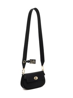 BCBG - Black Crossbody Bag with Logo Detail
