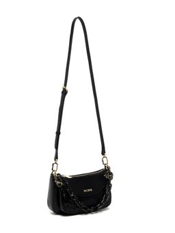 BCBG - Black Crossbody Bag with Logo Detail