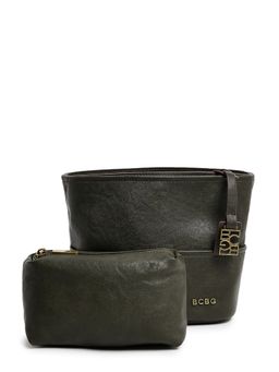 BCBG - Green Logo Detail Crossbody Bag with Pouch