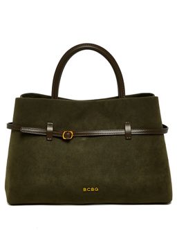 BCBG - Green Top Handle Satchel Bag and Detachable Strap