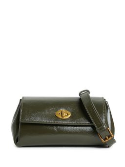 BCBG - Green Twisted Lock Crossbody Bag with Logo
