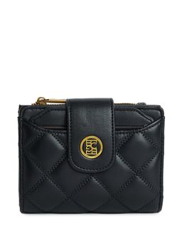 BCBG - Black Quilted Short Wallet with Card Holder