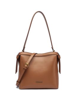 BCBG - Brown Zippered Shoulder Bag and Detachable Strap