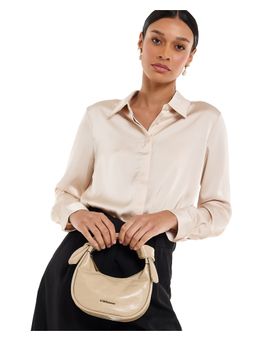 BCBG - Beige Crescent Handheld Bag