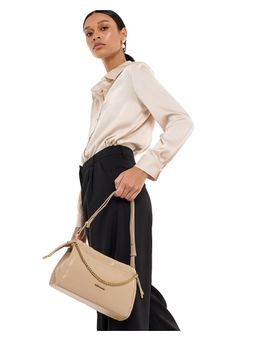 BCBG - Beige With Metal Chain Handbag
