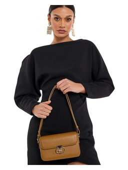 BCBG - Brown With Lock Shoulder Bag
