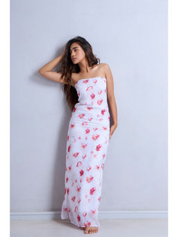 COLOR CAPITAL - Women Pink Georgette Off Shoulder Dress