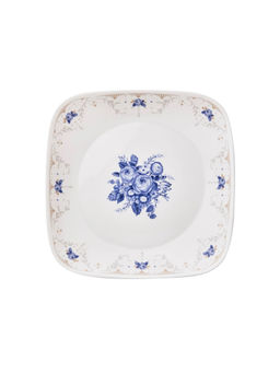 Corelle - Gold Collection Blooming Blue 22.9cm Square Round Medium Plate Pack of 6