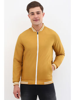Allen Solly - Men Yellow Solid Full Sleeves Jacket