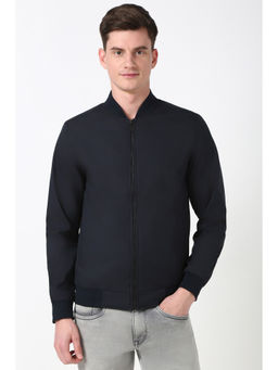 Peter England - Men Black Solid Jacket