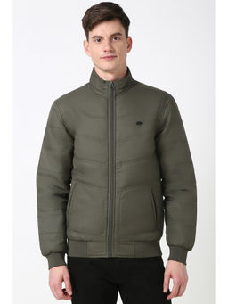 Peter England - Men Olive Solid Jacket